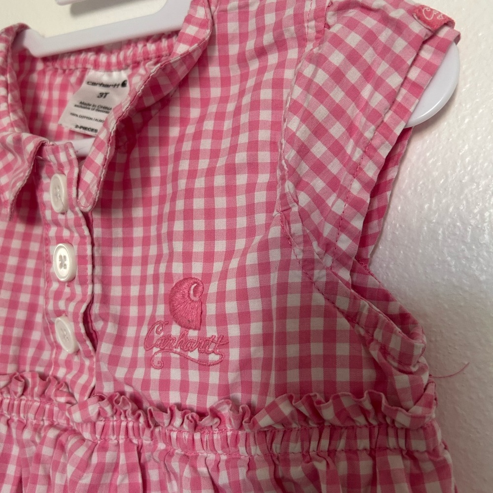 Carhartt Pink Checkered Dress